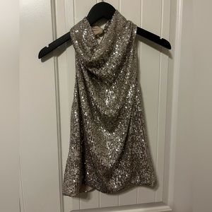 Gianni Bini backless sequin top